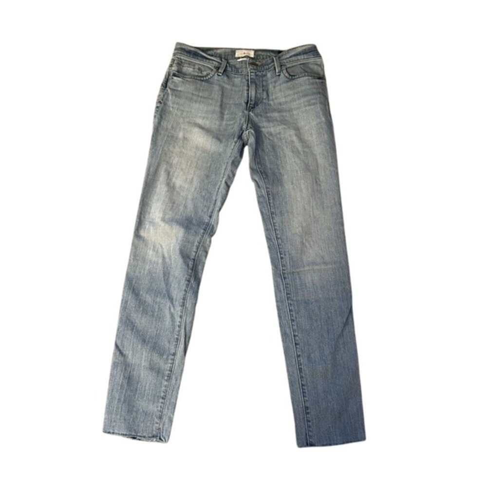 Lou & Grey Slouchy Skinny Jeans Light Wash Blue Denim Size 26 Slim Fit Mid Rise